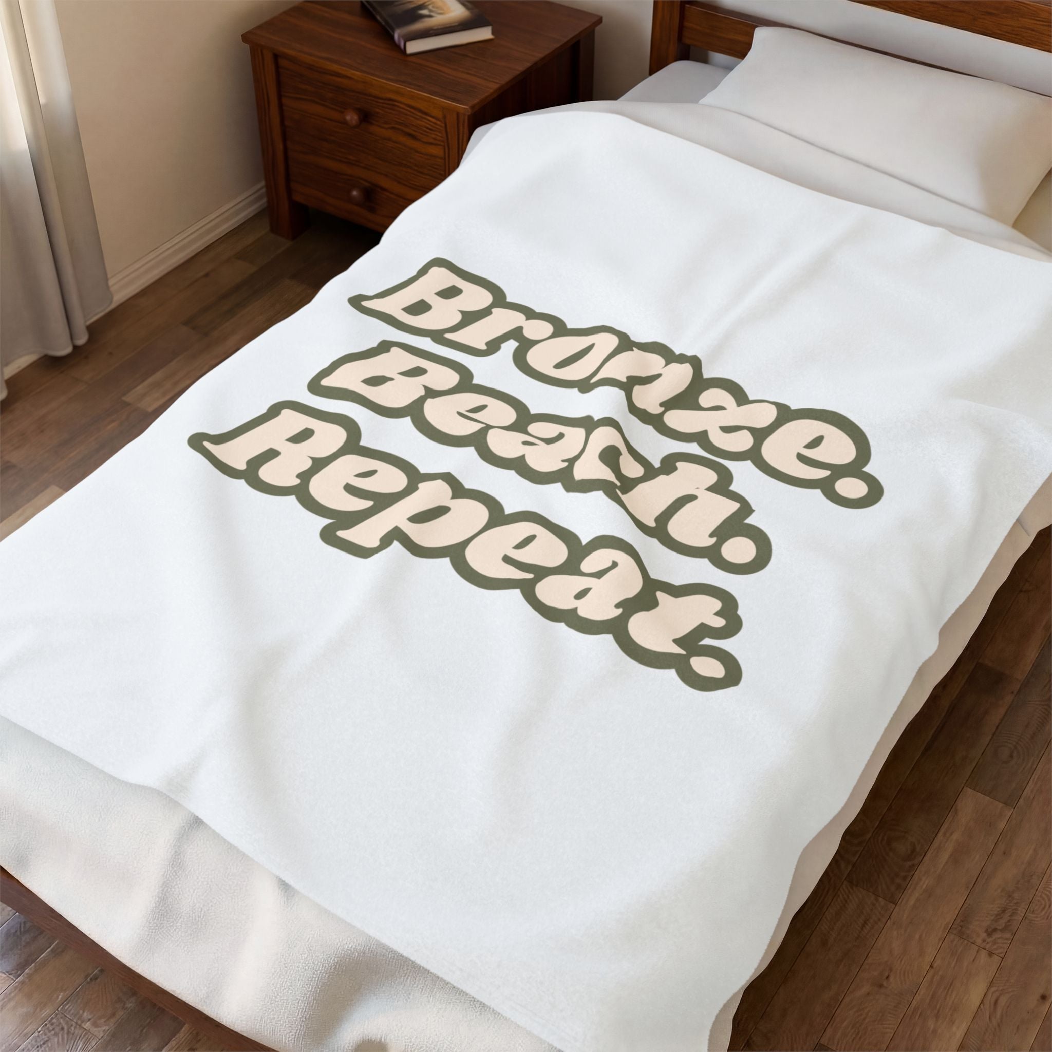 Bronze Velveteen Plush Blanket