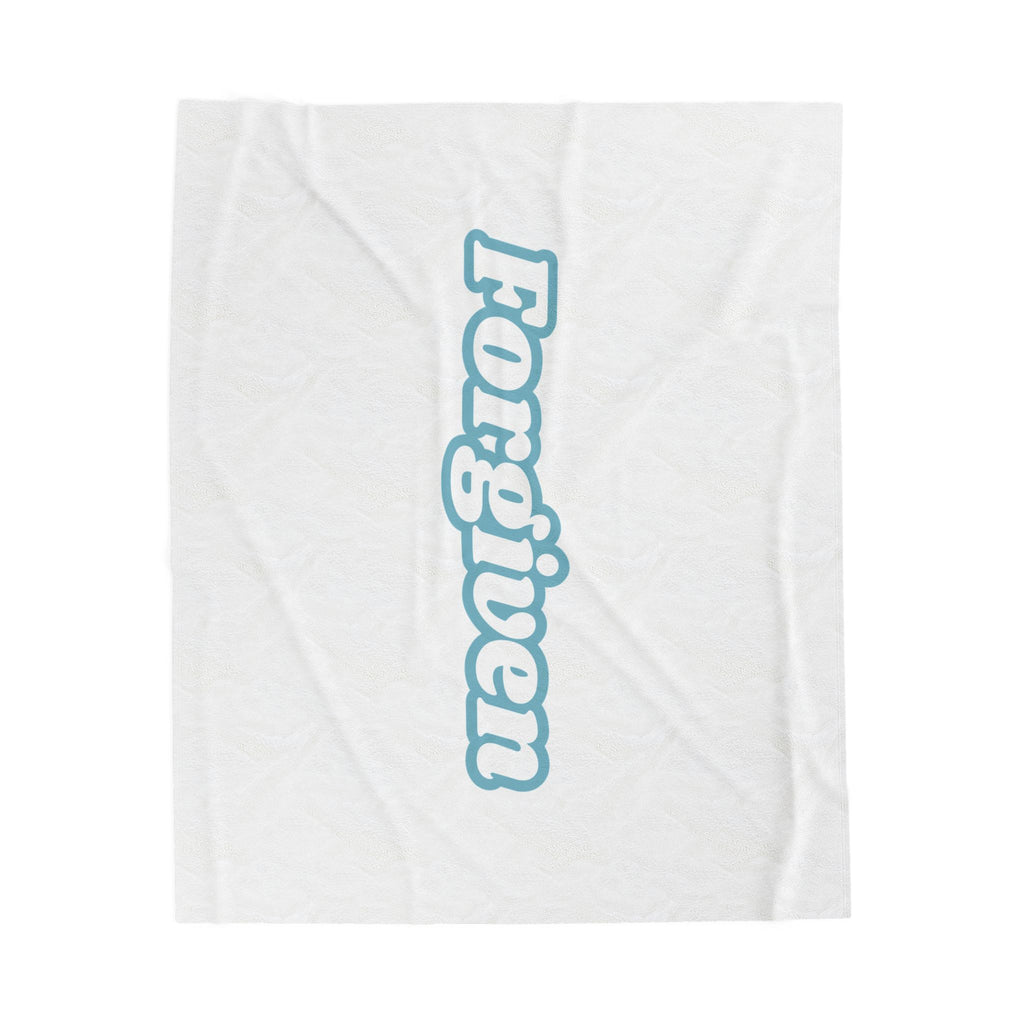 Forgiven Velveteen Plush Blanket