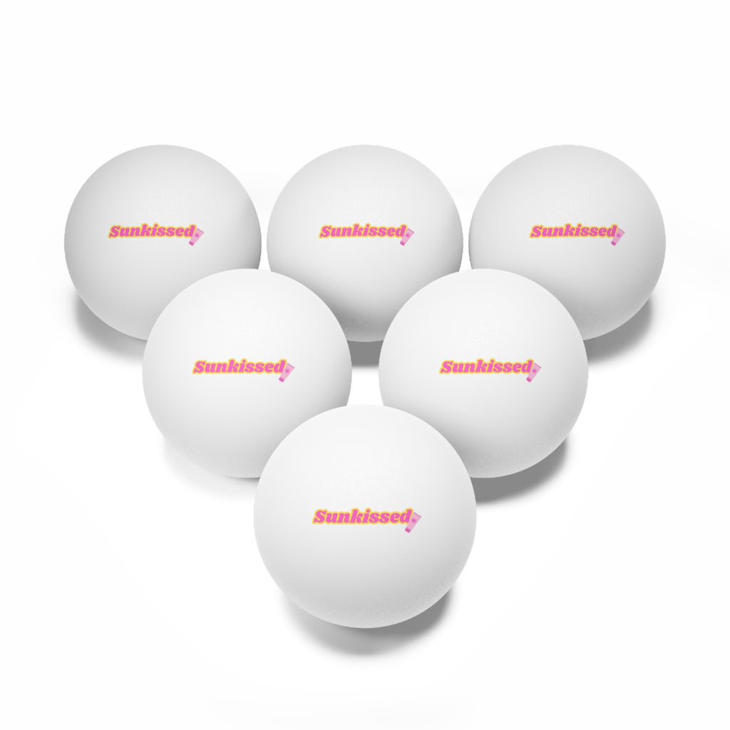Sunkissed Ping Pong Balls, 6 pcs
