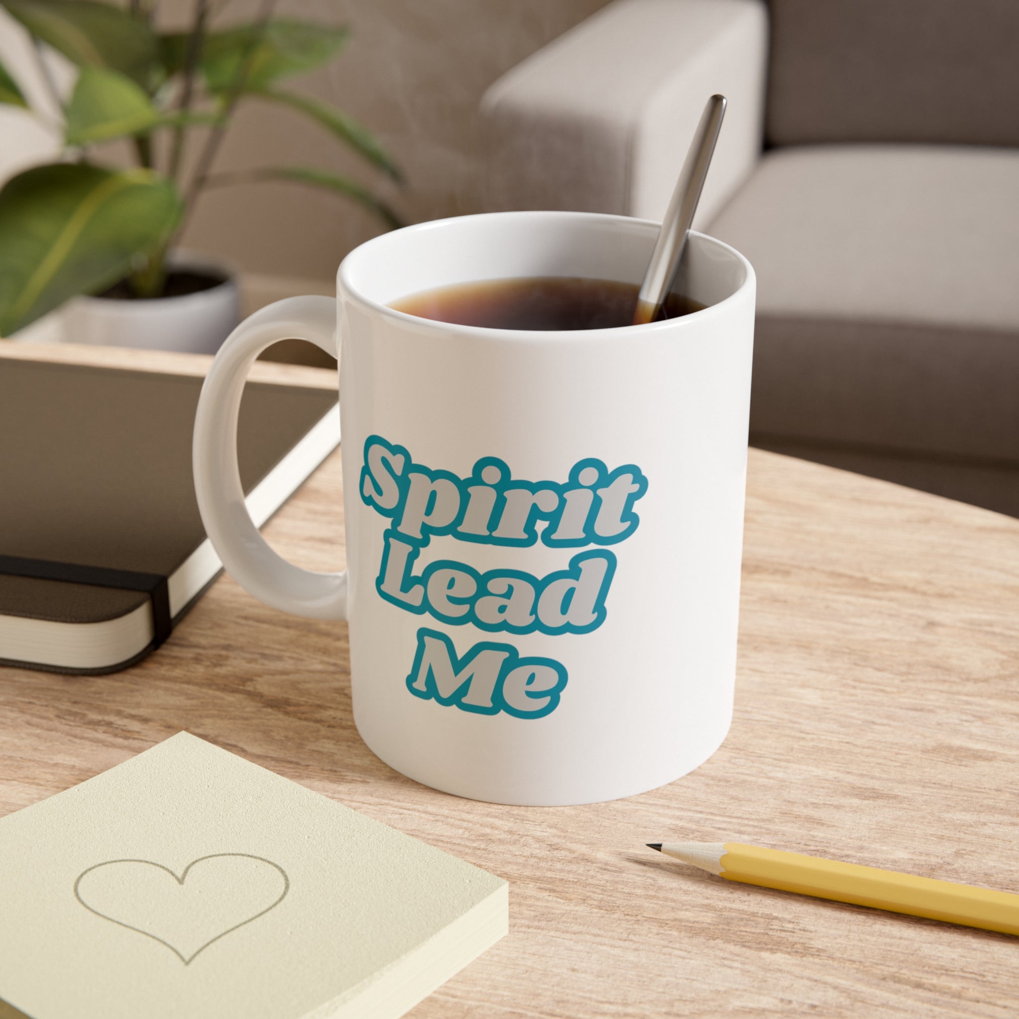 Spirit White Ceramic Mug, 11oz