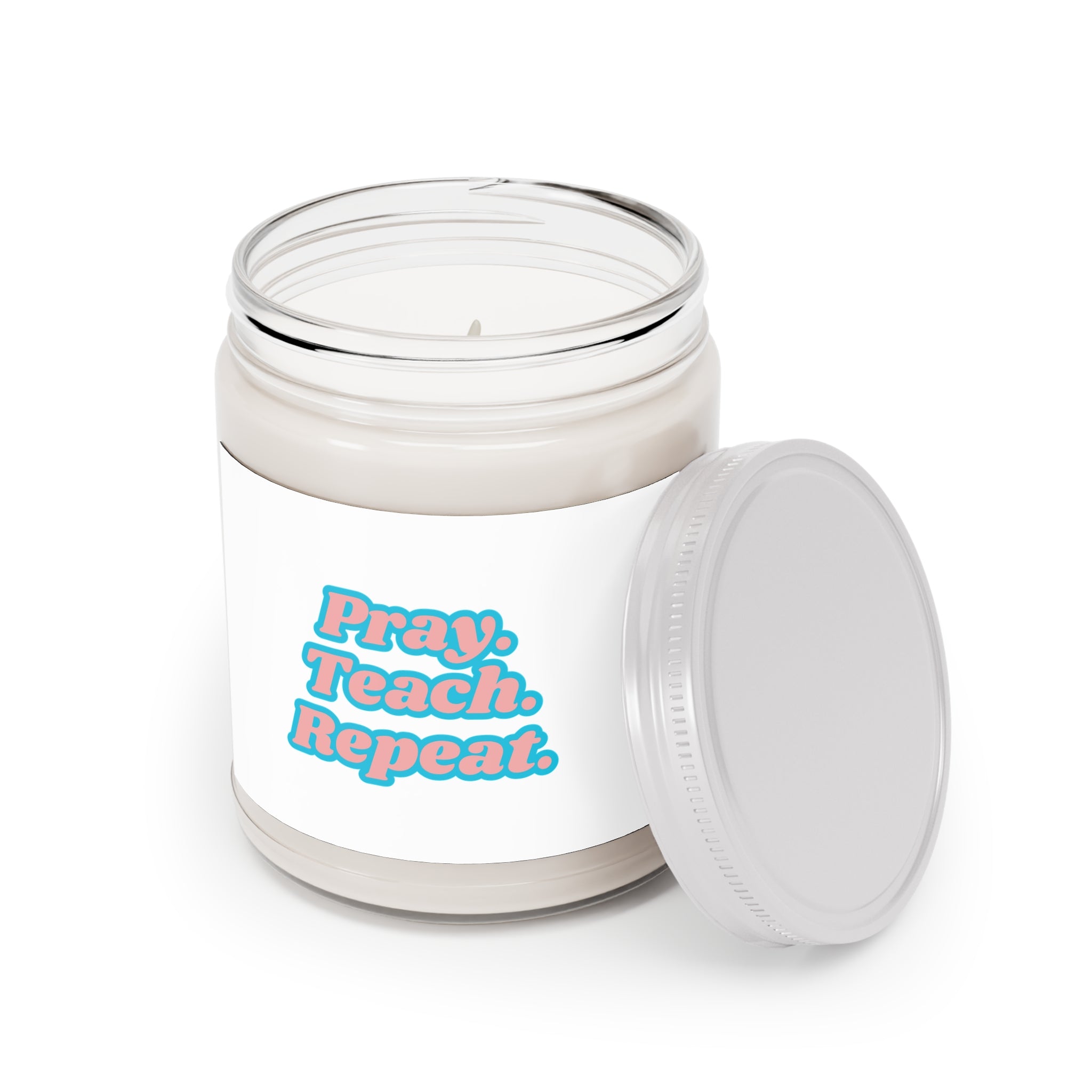 PTeachR Scented Soy Candles with White Lid, 9oz