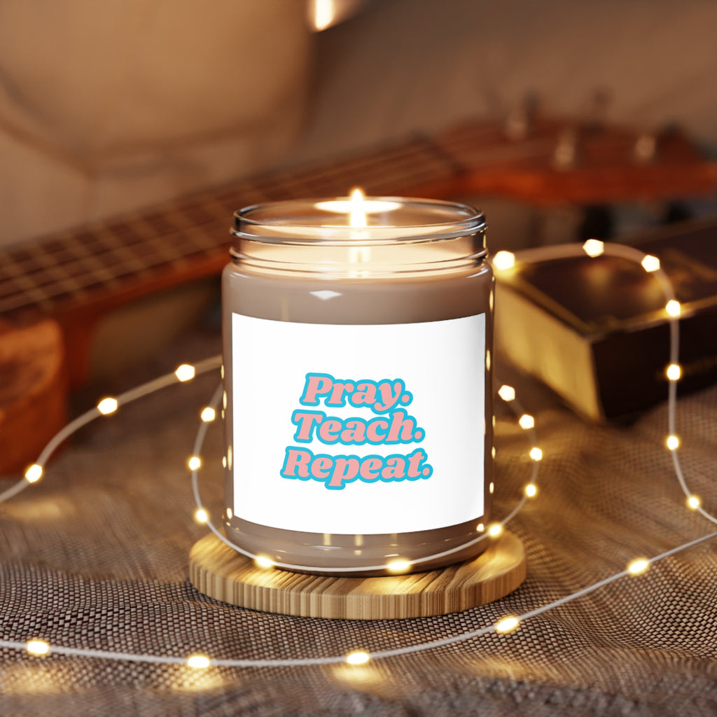 PTeachR Scented Soy Candles with White Lid, 9oz