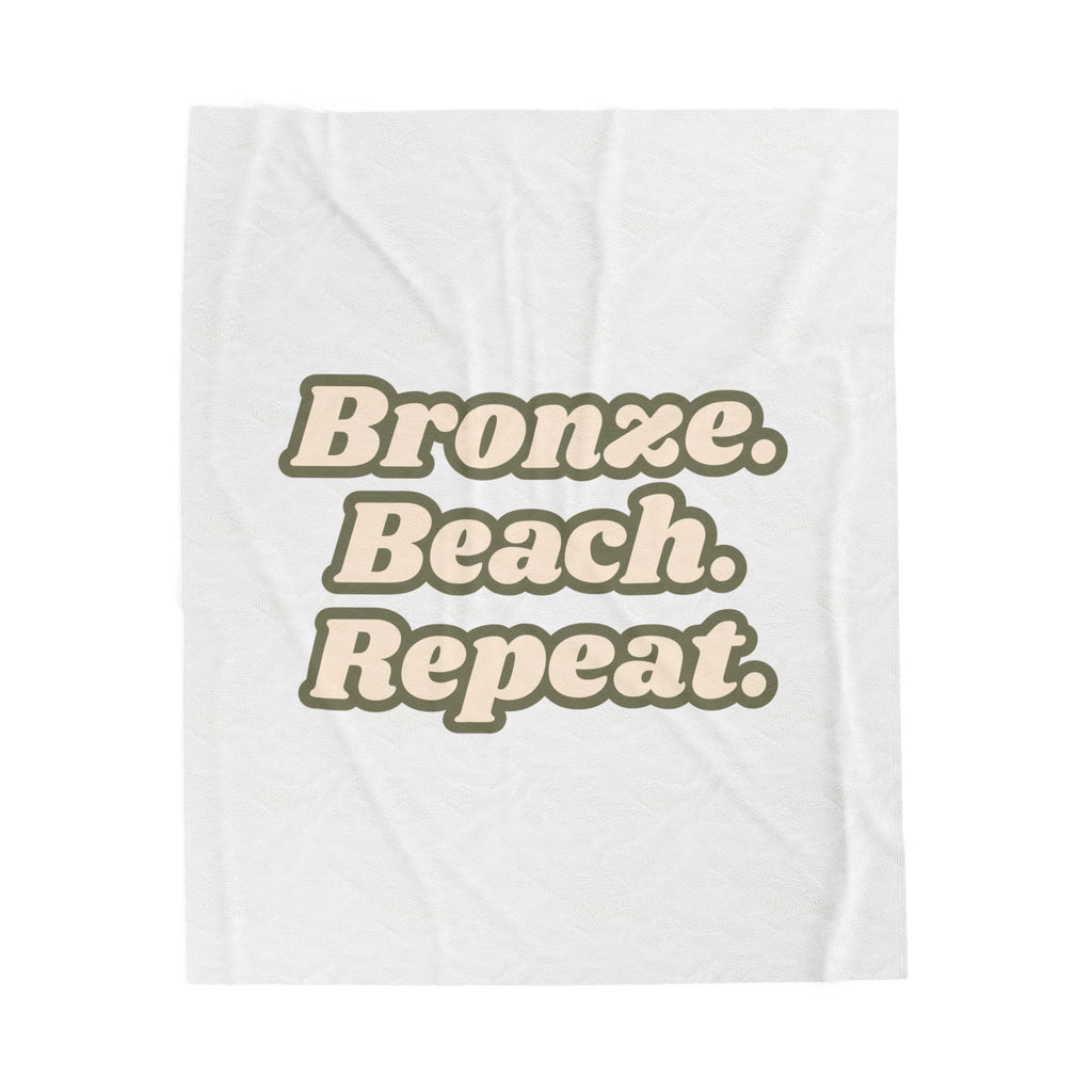 Bronze Velveteen Plush Blanket