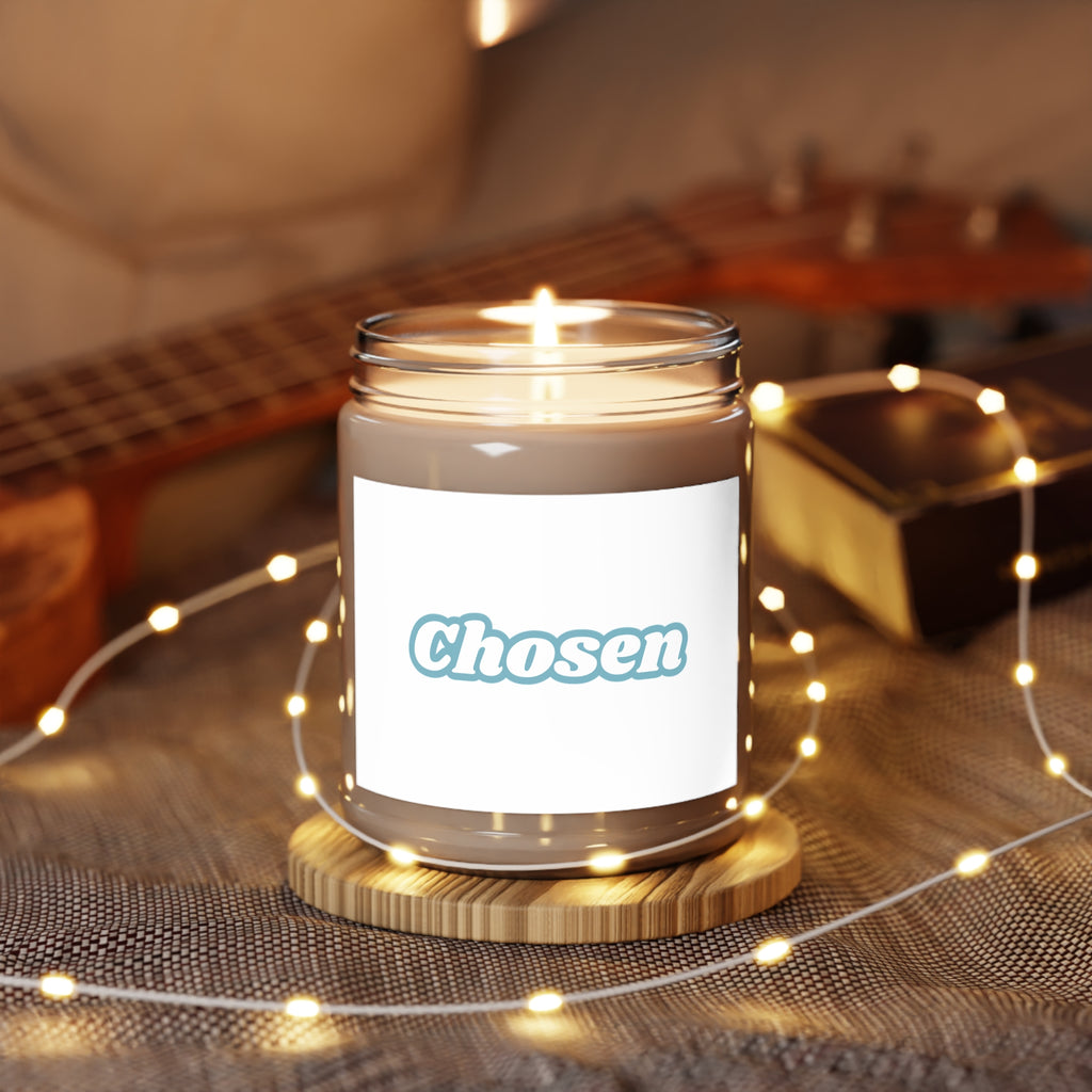 Chosen Scented Soy Candles with White Lid, 9oz