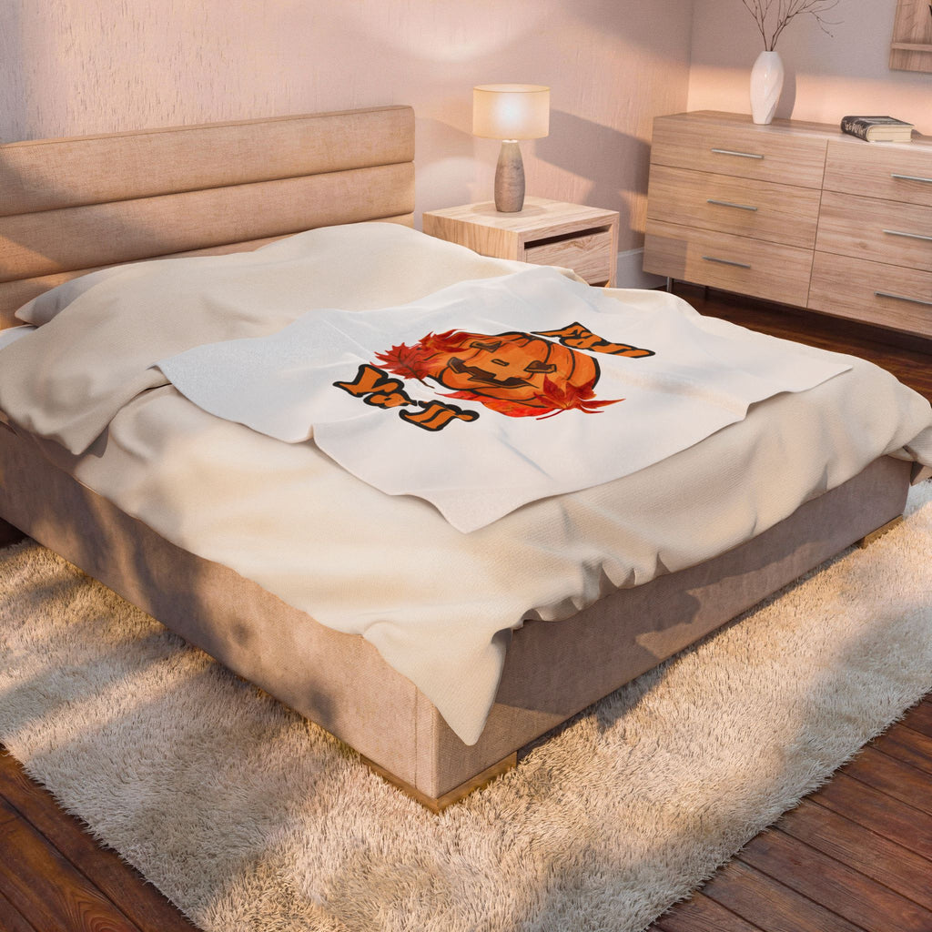 Fall Velveteen Plush Blanket