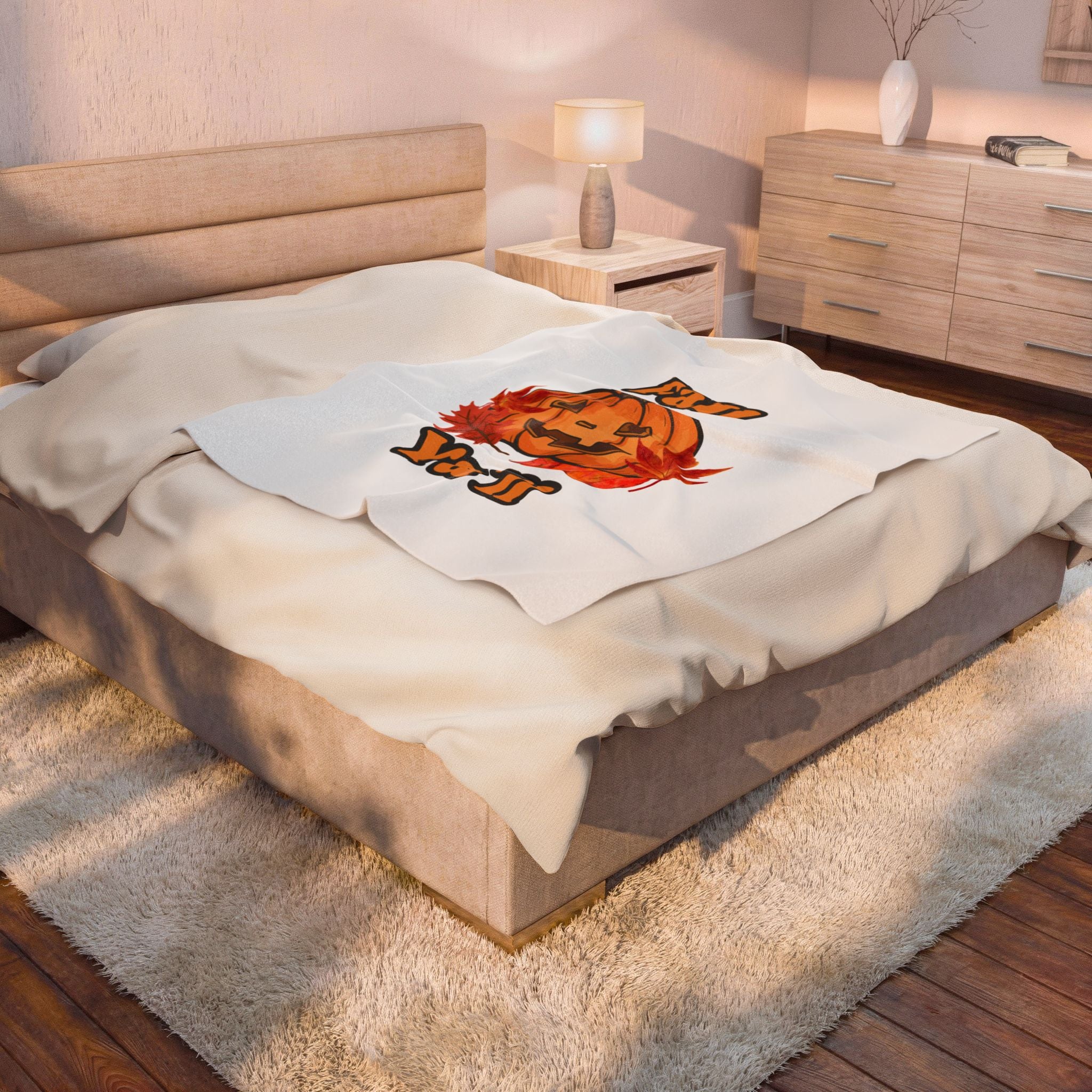 Fall Velveteen Plush Blanket