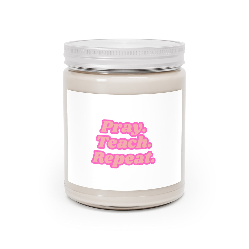 PTeachR Scented Soy Candles with White Lid, 9oz