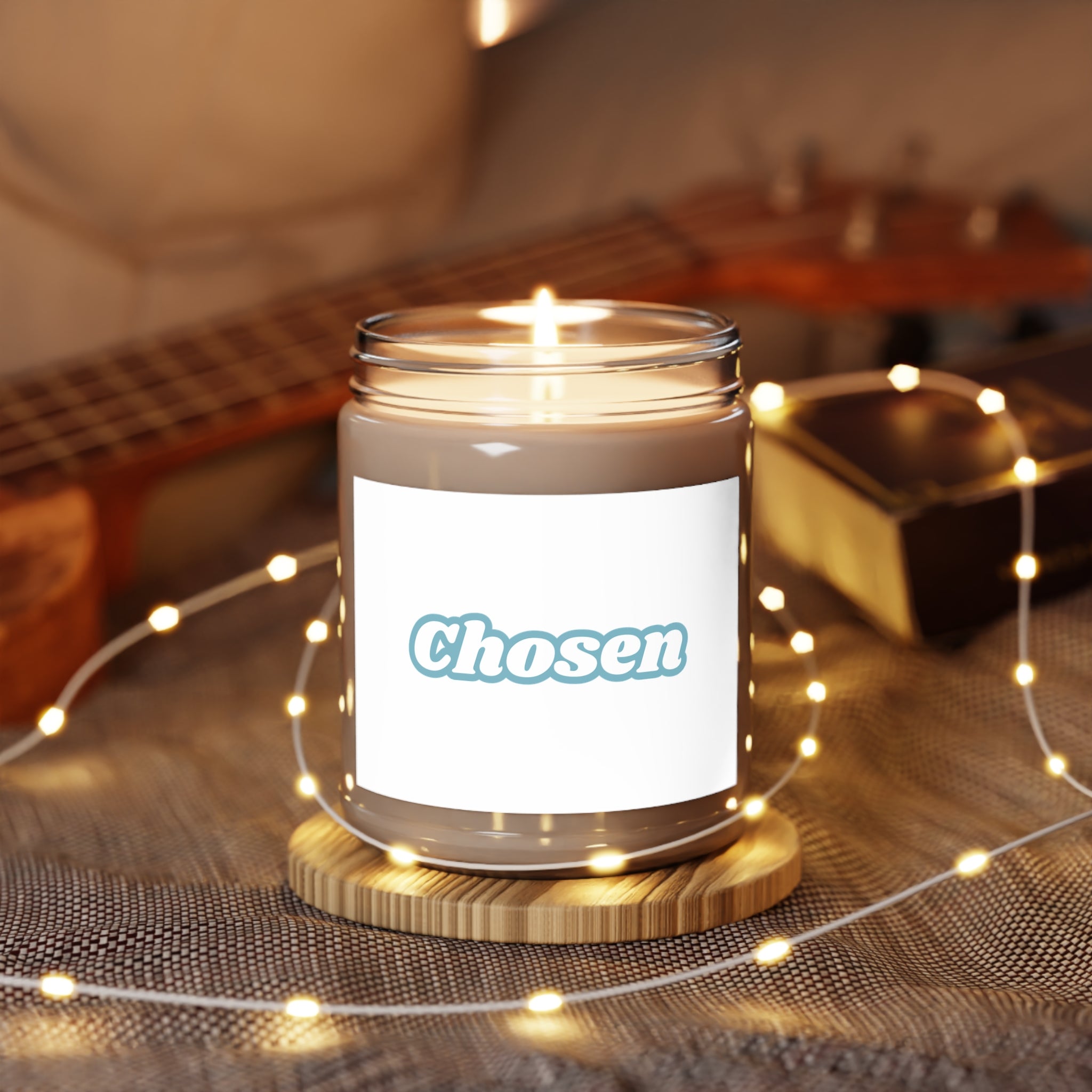 Chosen Scented Soy Candles with White Lid, 9oz