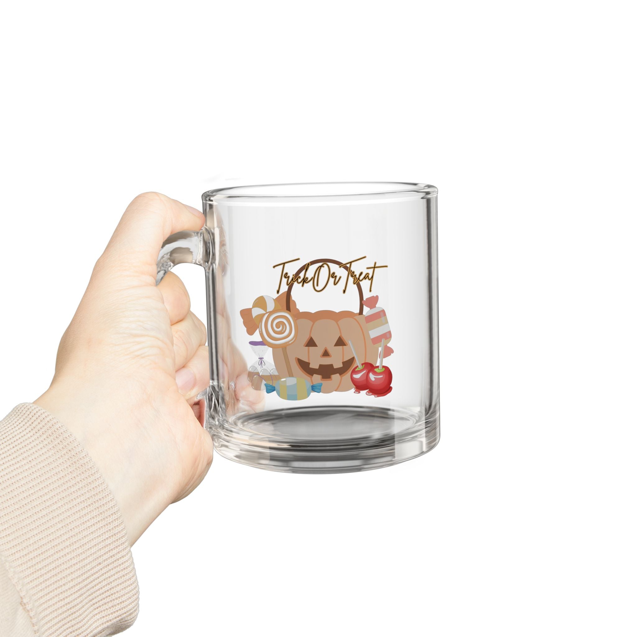 Trick or Treat Glass Mug, 10oz