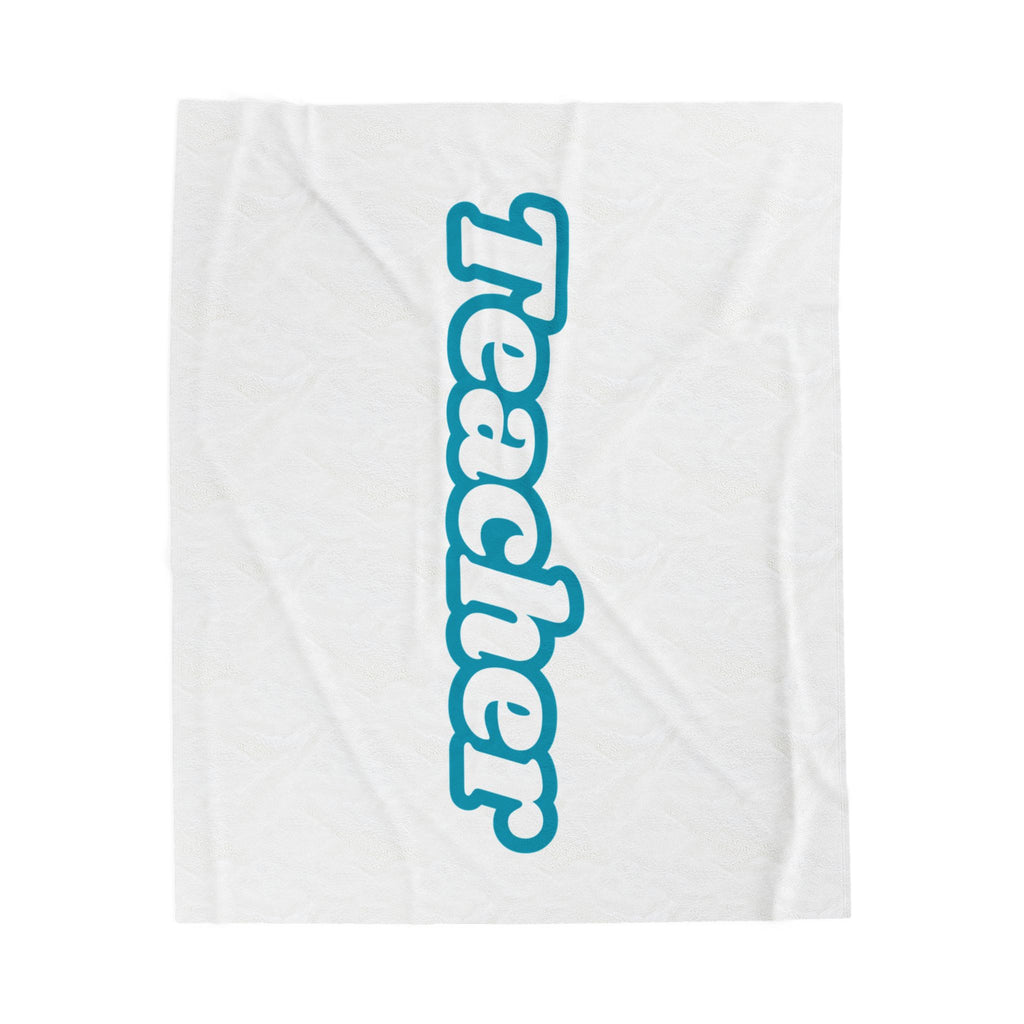 Teacher Velveteen Plush Blanket
