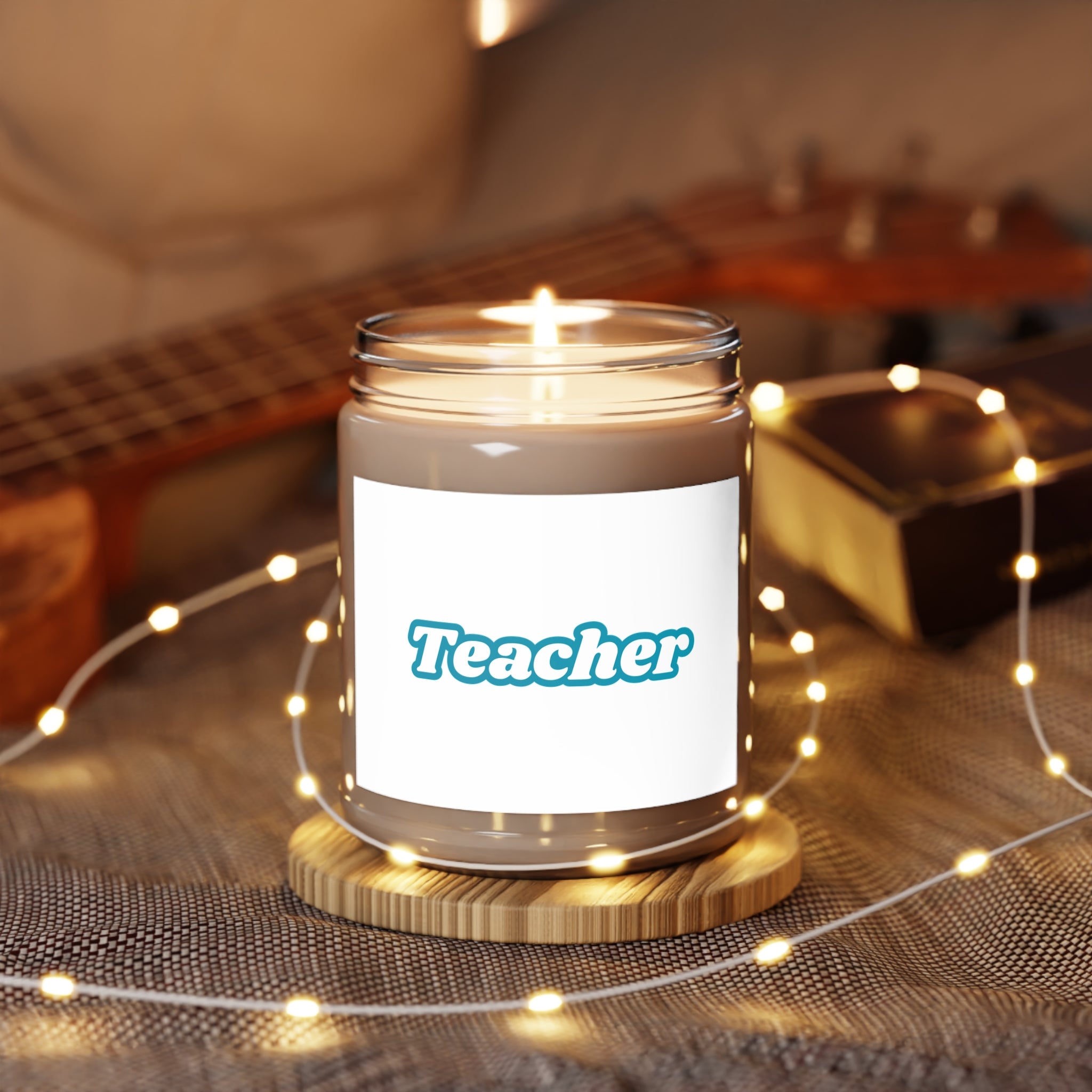 Teacher Scented Soy Candles with White Lid, 9oz