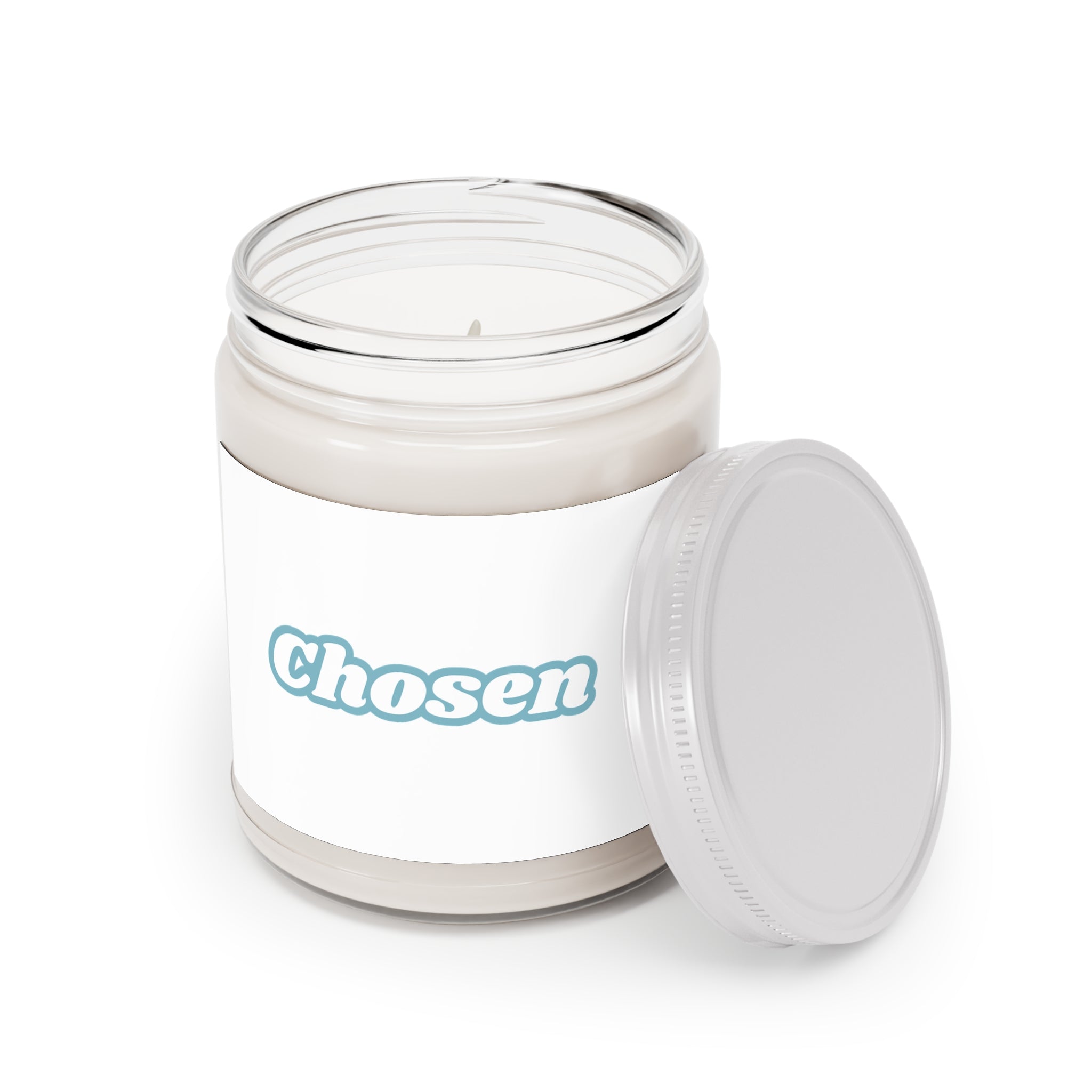 Chosen Scented Soy Candles with White Lid, 9oz
