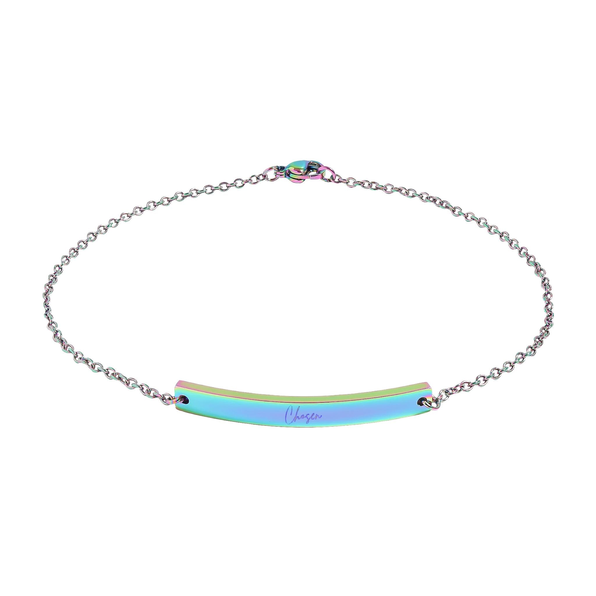 Chosen Curved Bar Anklet (Engraving)