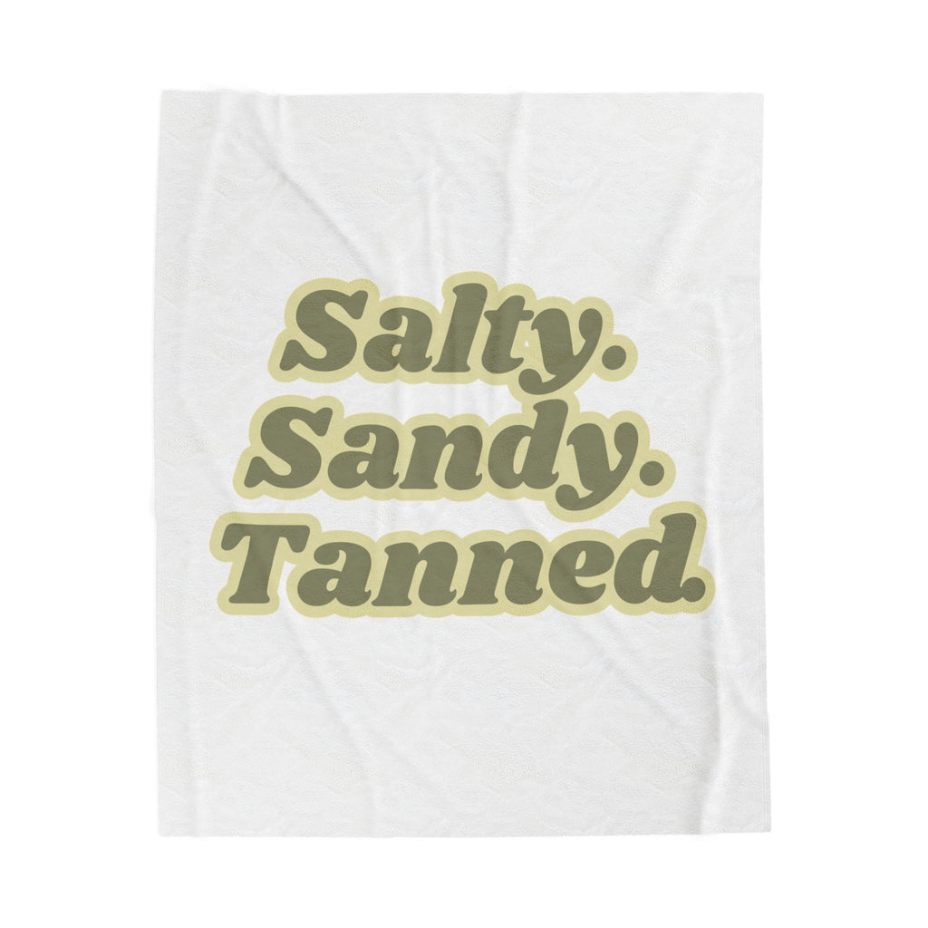 Salty Velveteen Plush Blanket