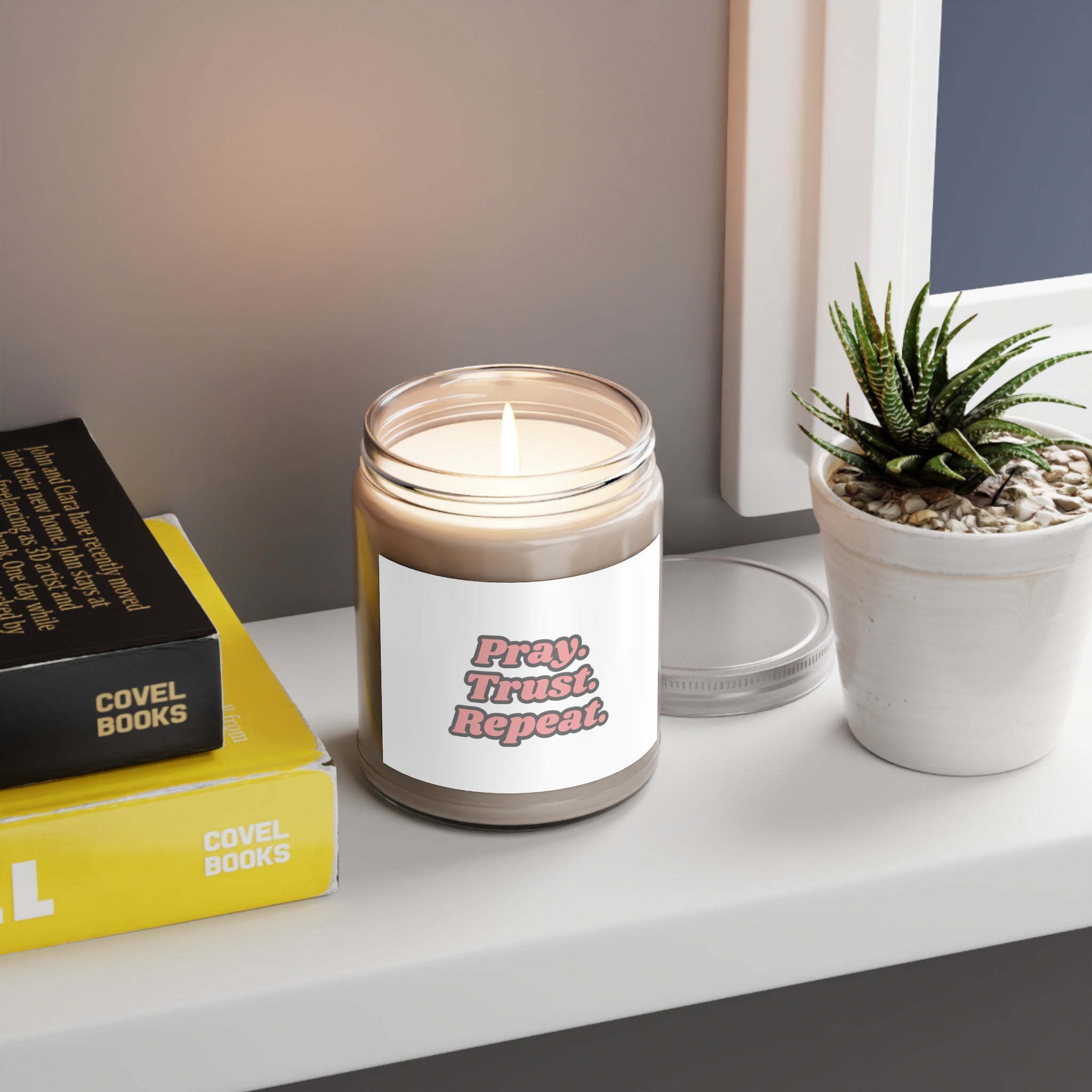 PTR Scented Soy Candles with White Lid, 9oz