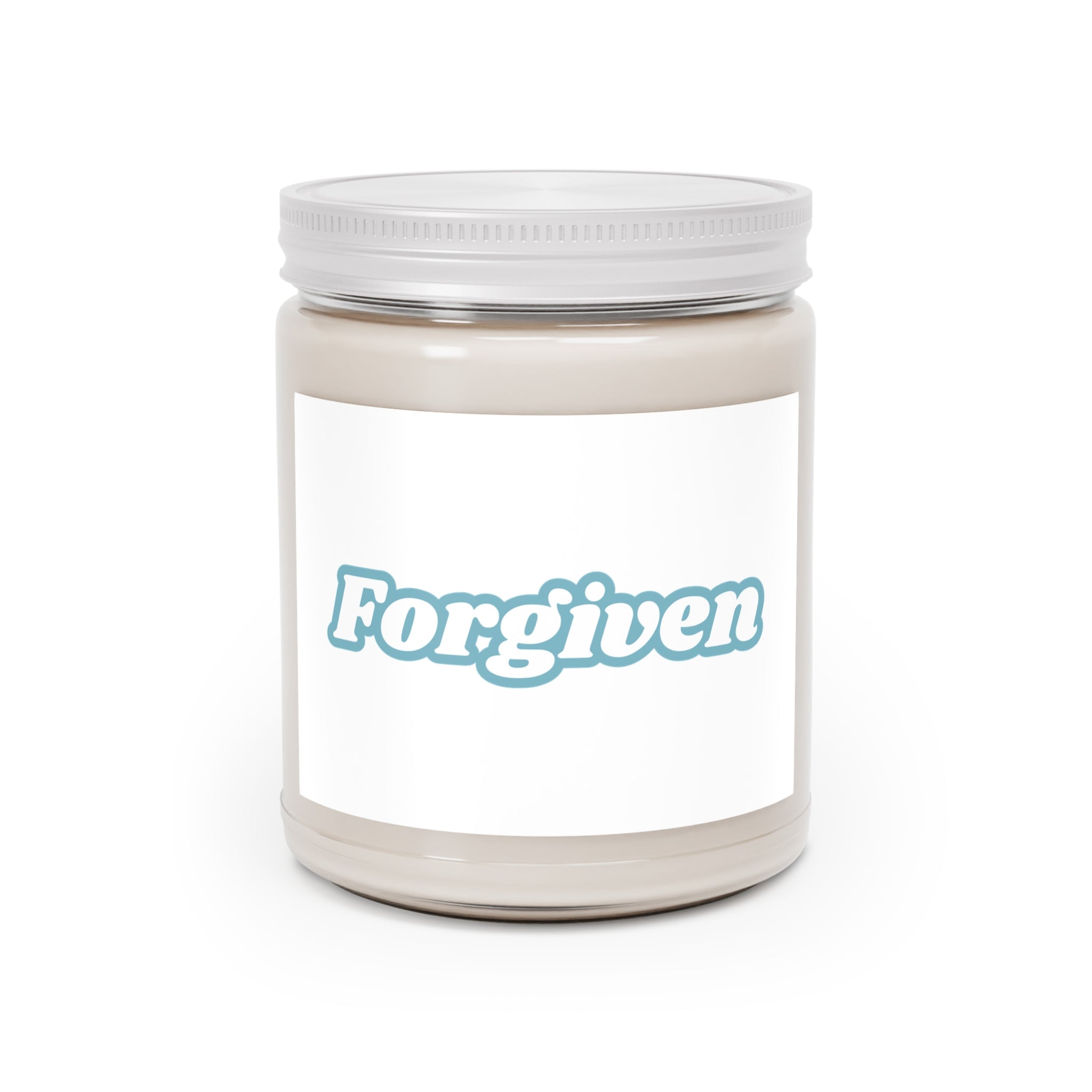 Forgiven Scented Soy Candles with White Lid, 9oz