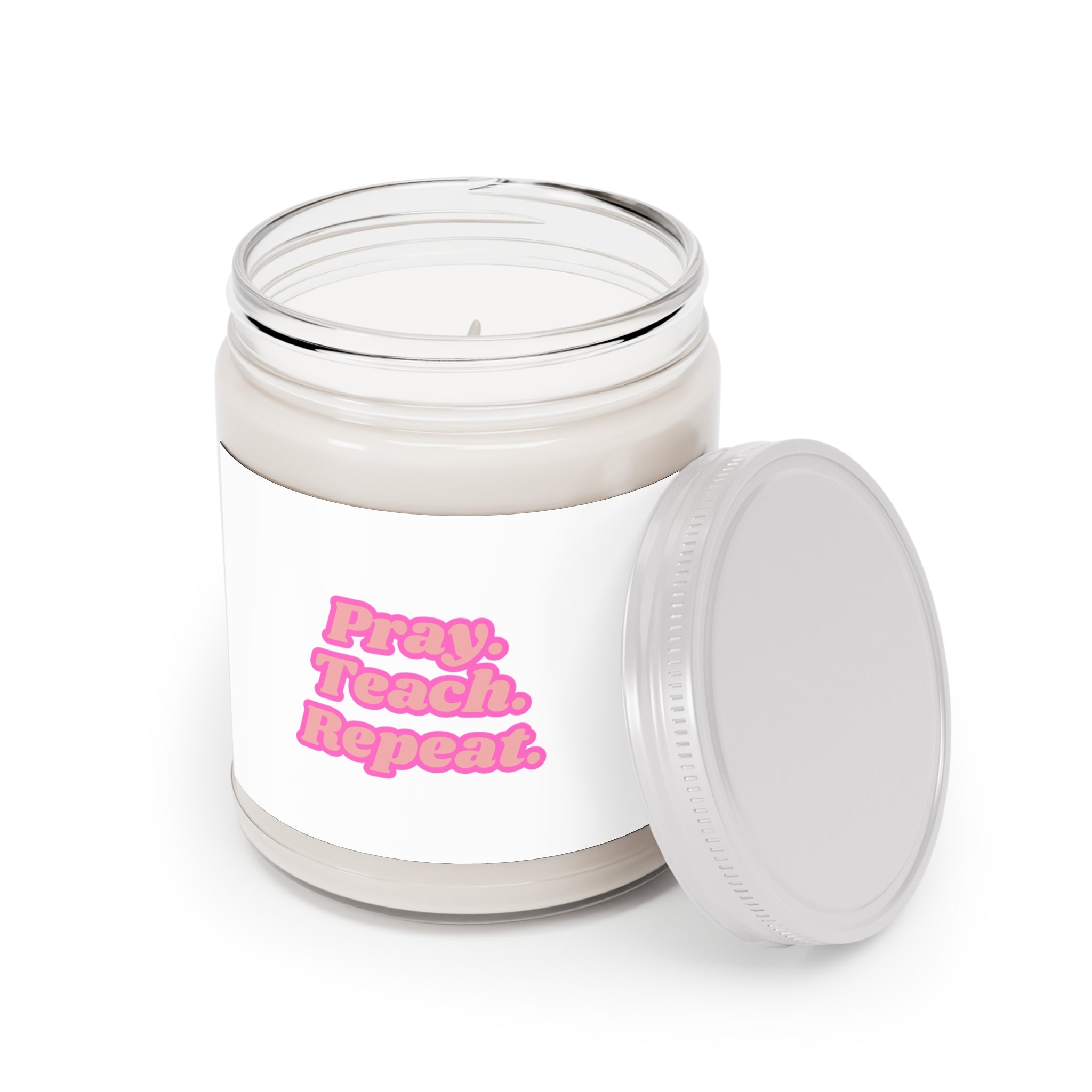 PTeachR Scented Soy Candles with White Lid, 9oz