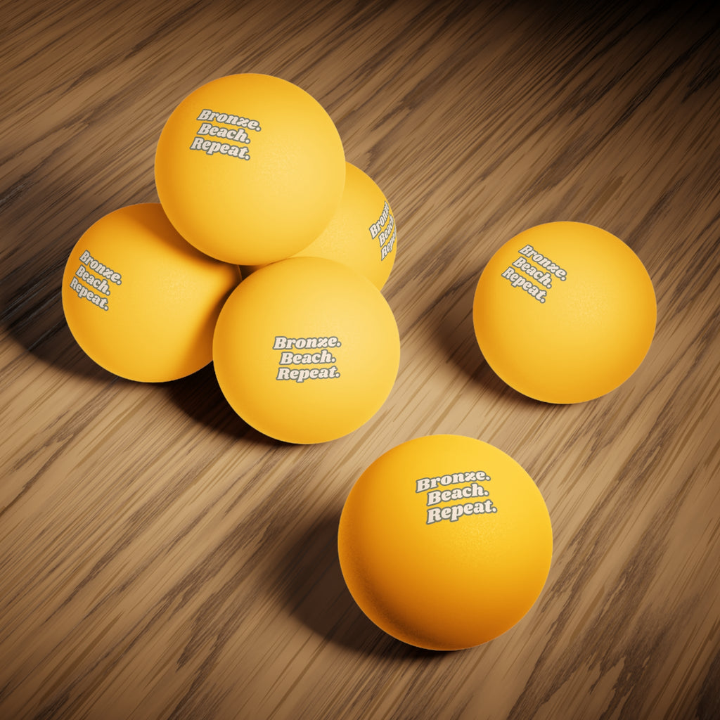 Bronze Ping Pong Balls, 6 pcs
