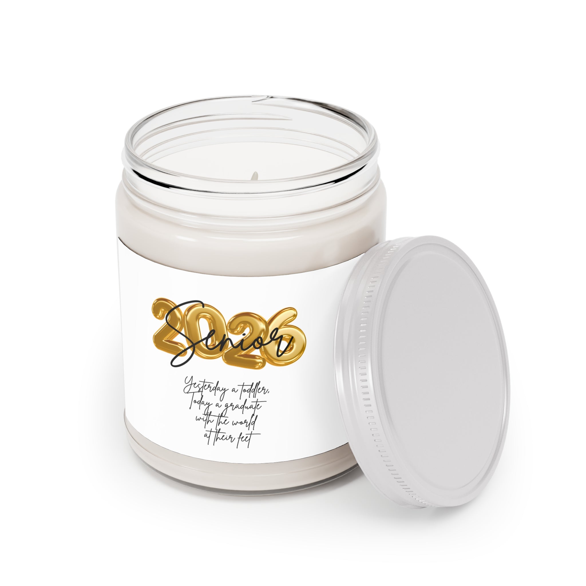 Senior Scented Soy Candles with White Lid, 9oz