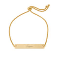 Forgiven Adjustable Flat Bar Bracelet (Engraving)