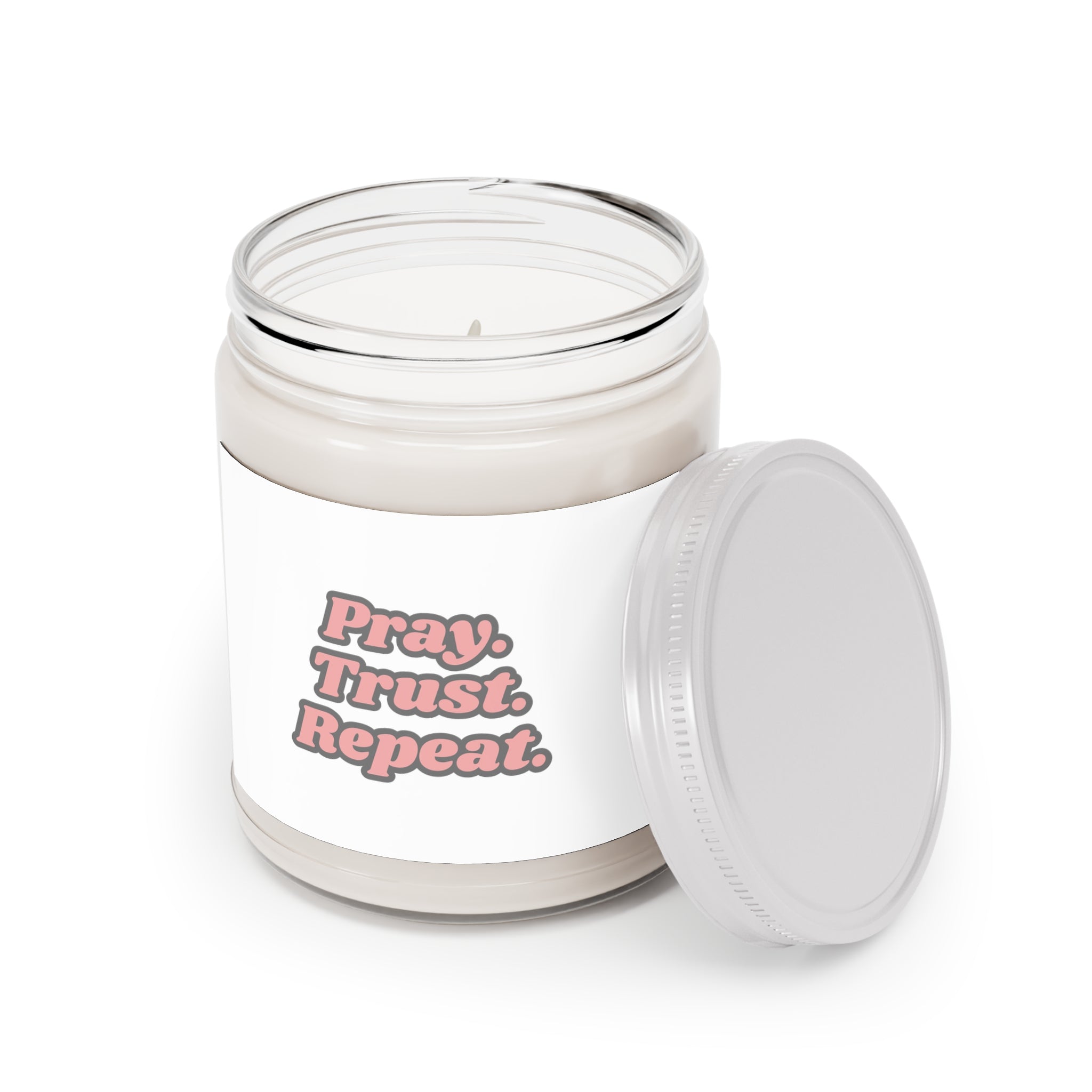 PTR Scented Soy Candles with White Lid, 9oz