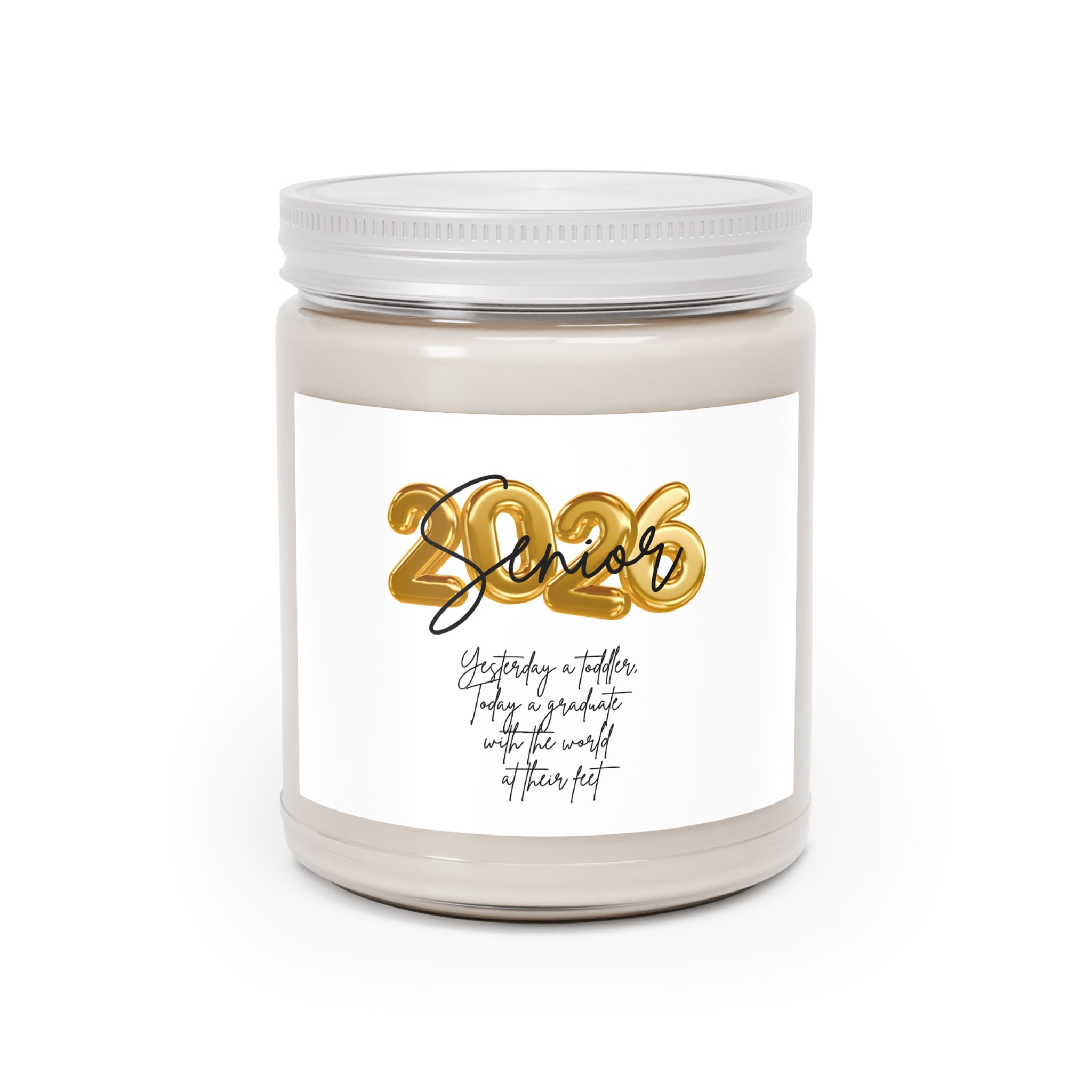 Senior Scented Soy Candles with White Lid, 9oz