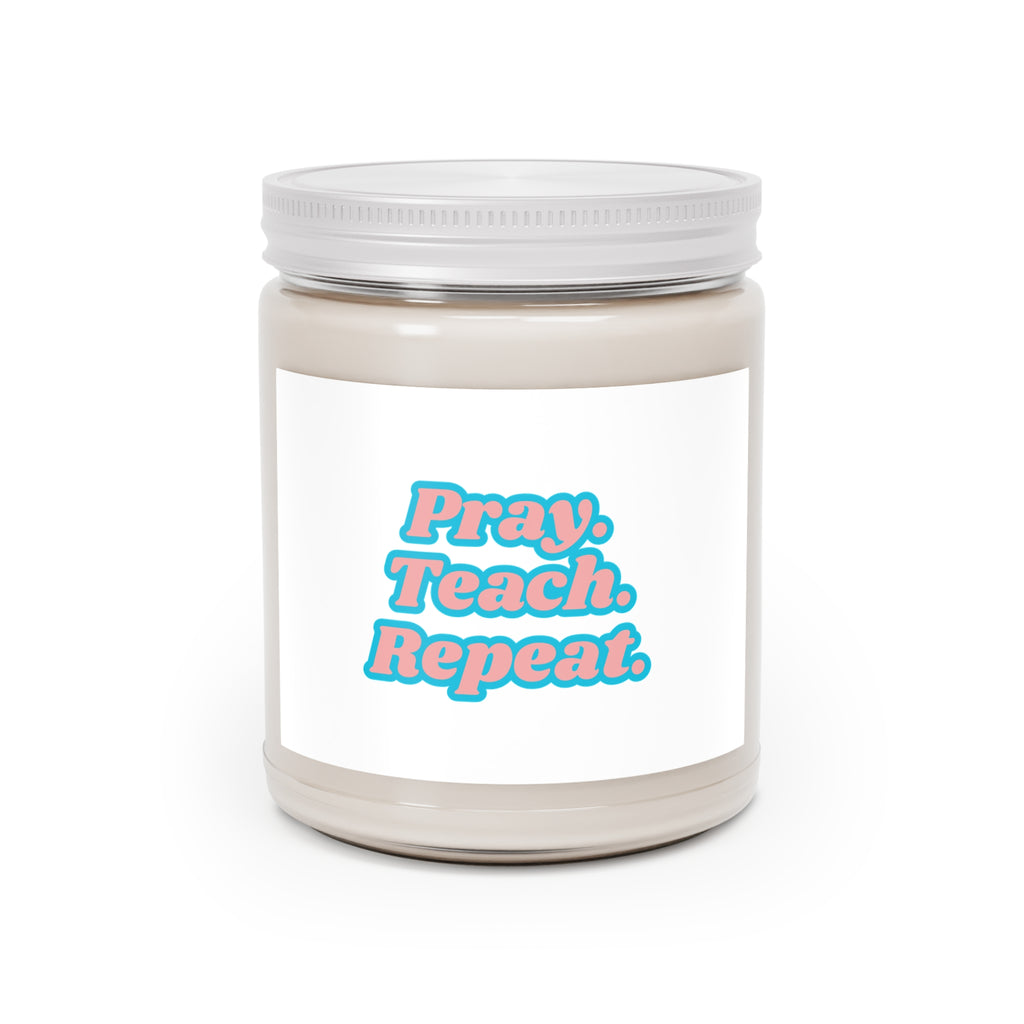 PTeachR Scented Soy Candles with White Lid, 9oz