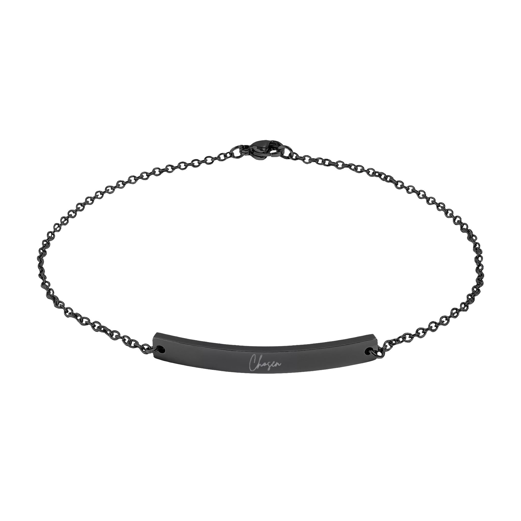 Chosen Curved Bar Anklet (Engraving)