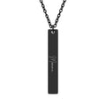 Vertical Bar Necklace (Engraving)