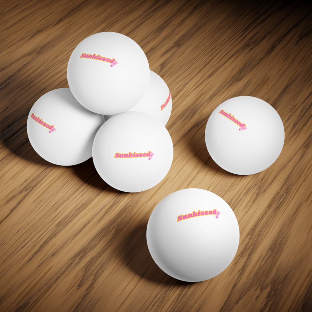 Sunkissed Ping Pong Balls, 6 pcs