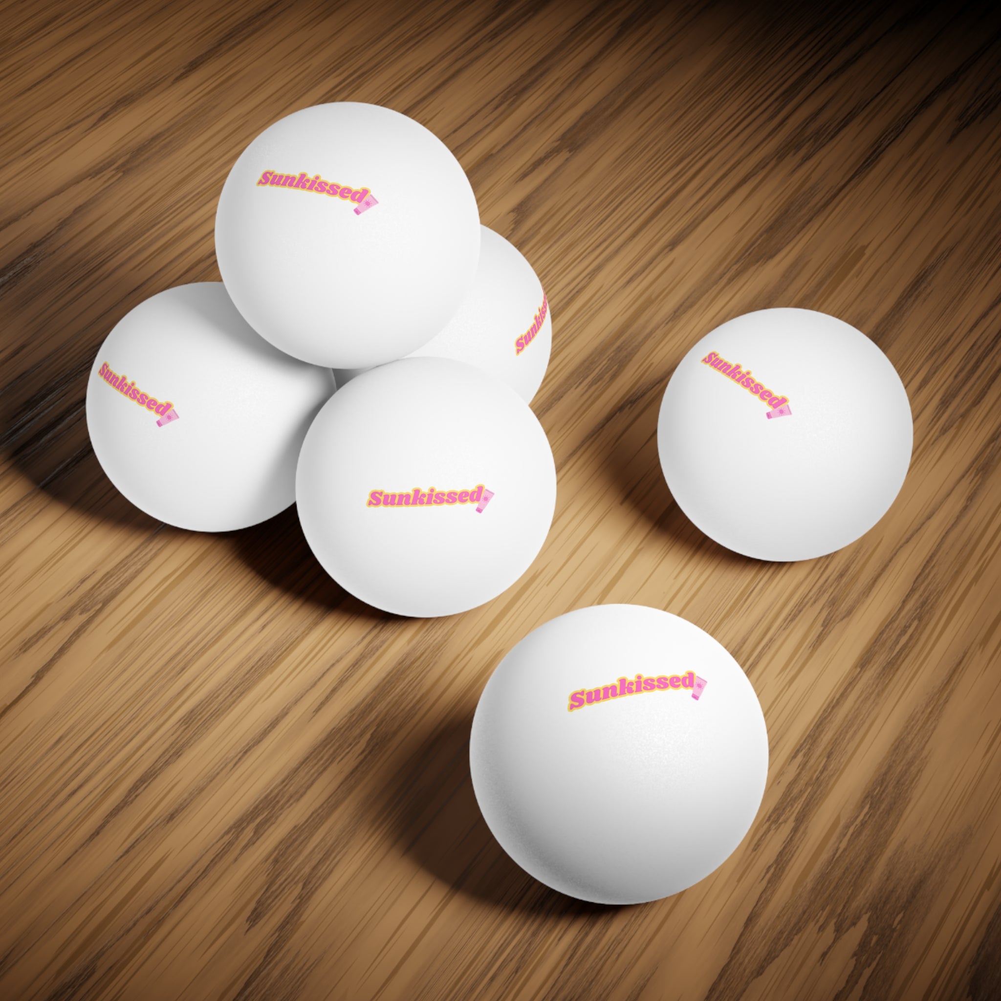 Sunkissed Ping Pong Balls, 6 pcs