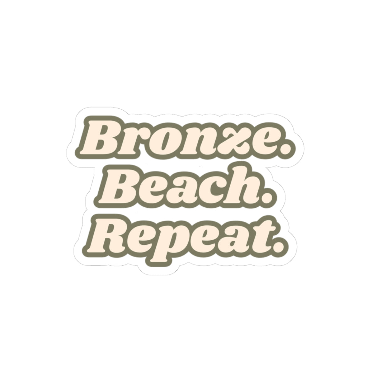 Bronze Kiss-Cut Stickers