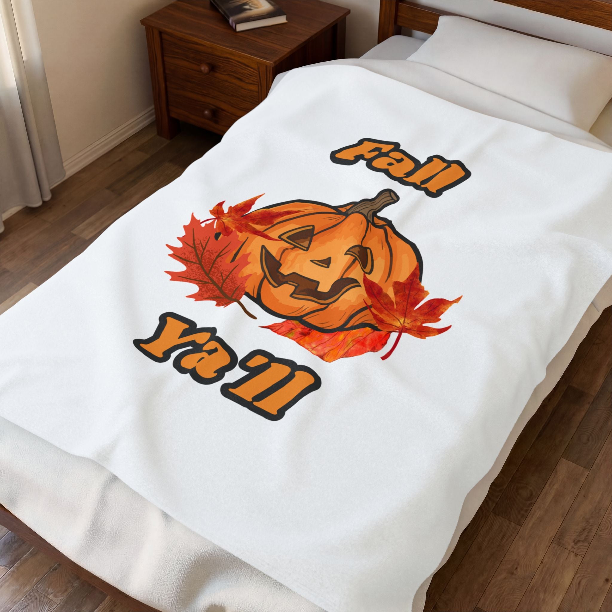 Fall Velveteen Plush Blanket
