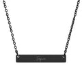 Forgiven Horizontal Bar Necklace (Engraving)
