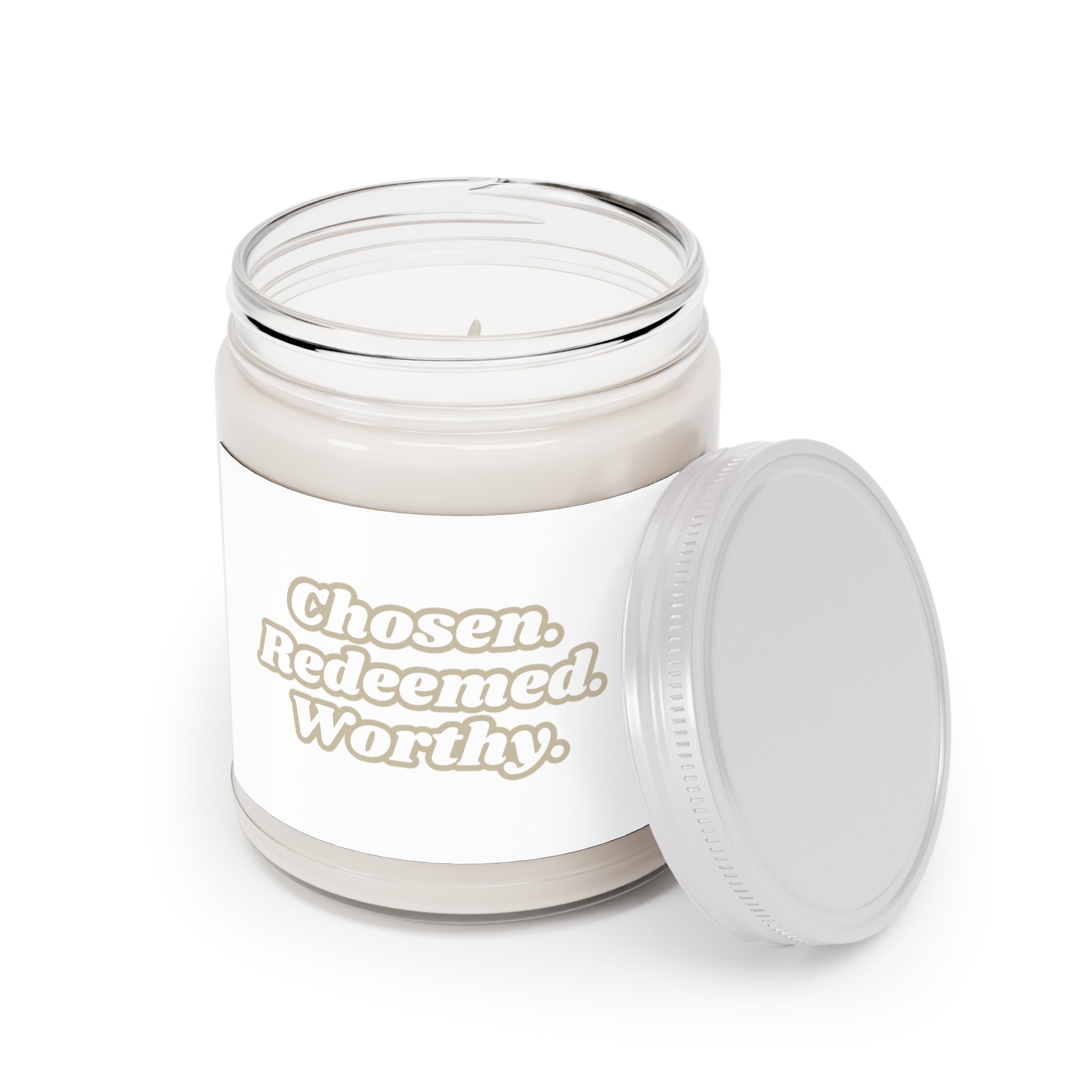 CRW Scented Soy Candles with White Lid, 9oz