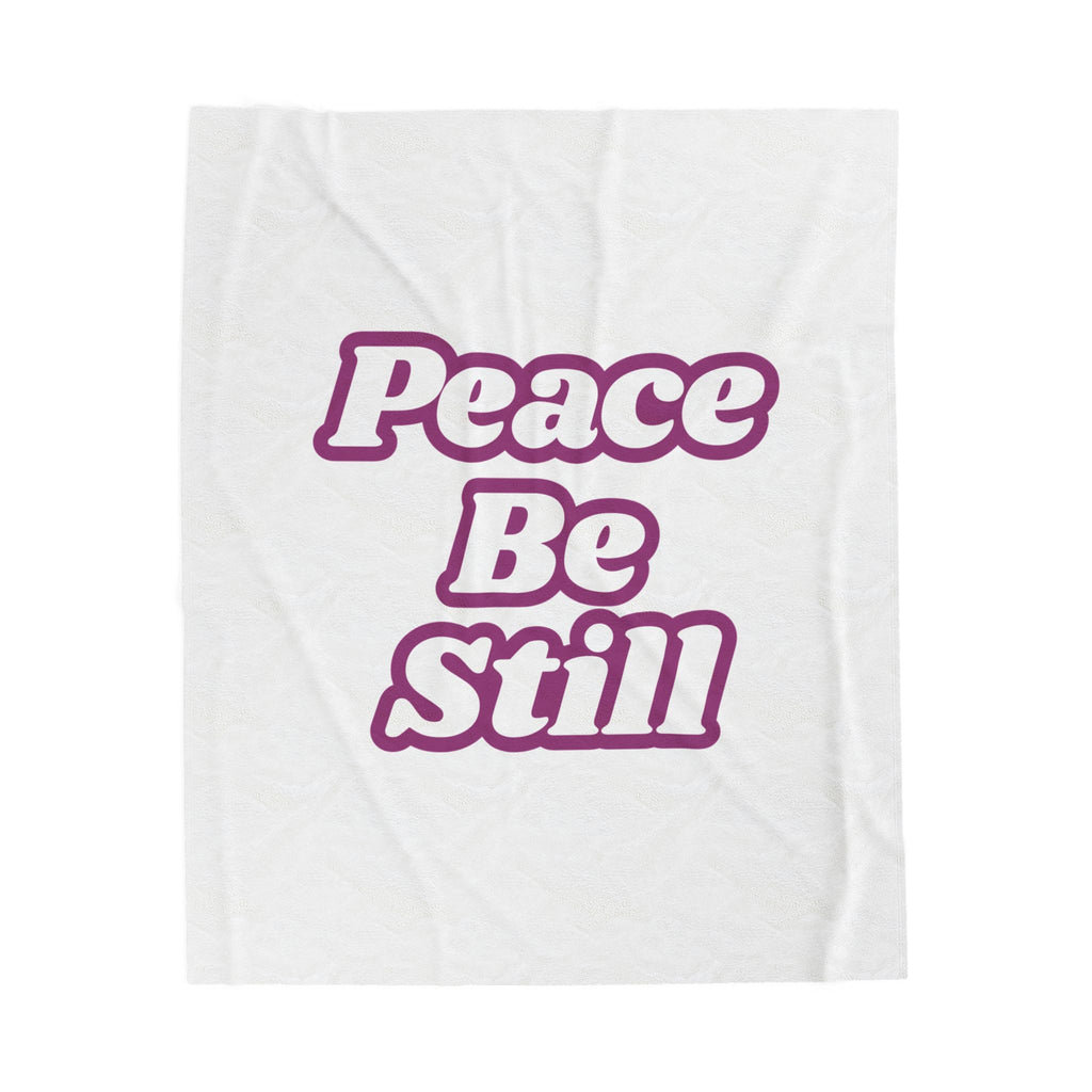 Peace Velveteen Plush Blanket