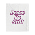 Peace Velveteen Plush Blanket