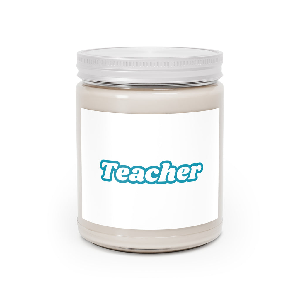 Teacher Scented Soy Candles with White Lid, 9oz