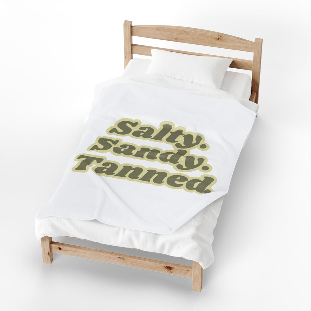 Salty Velveteen Plush Blanket