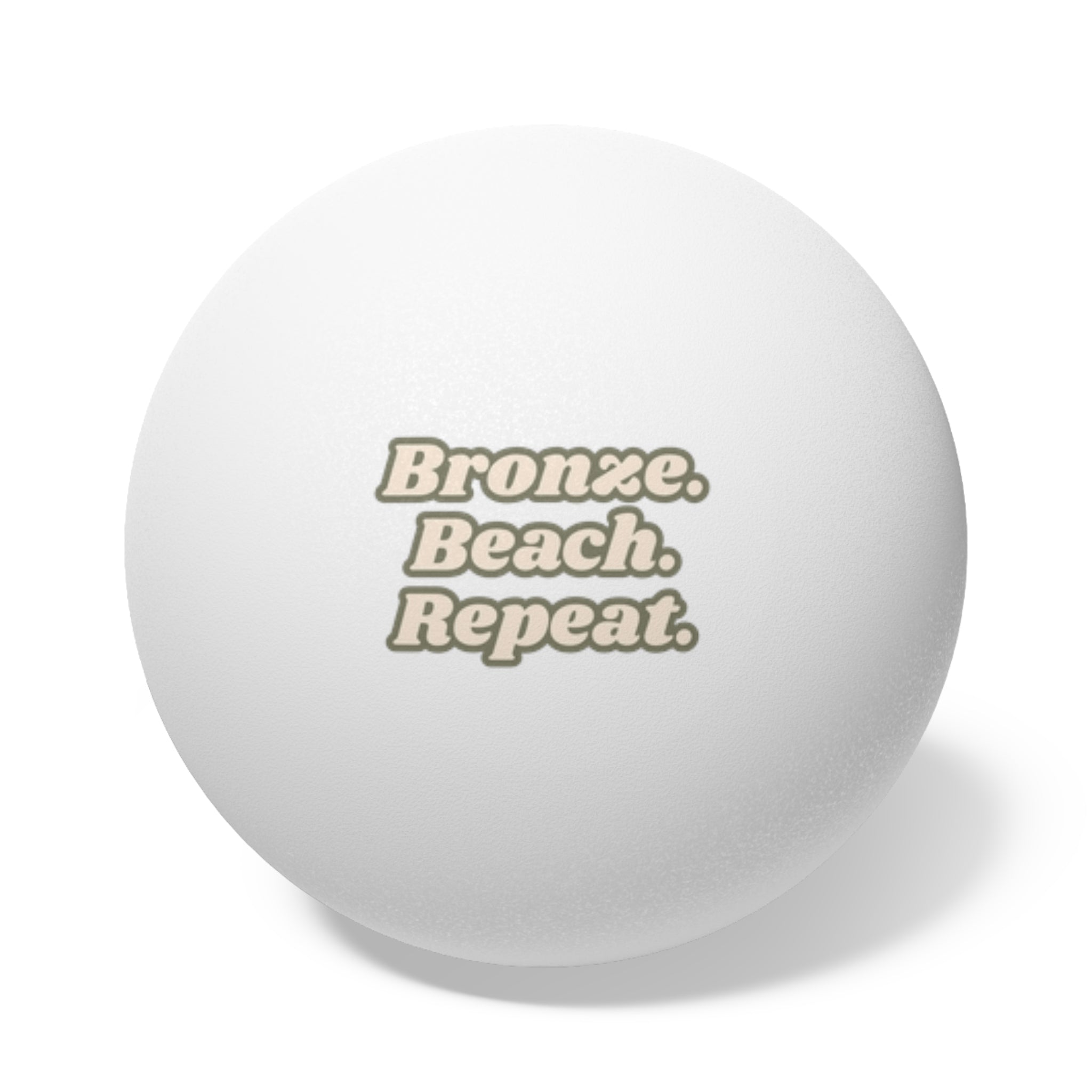Bronze Ping Pong Balls, 6 pcs